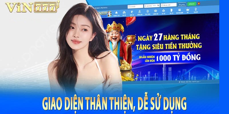 Giao diện thiết kế đẹp, dễ nhìn